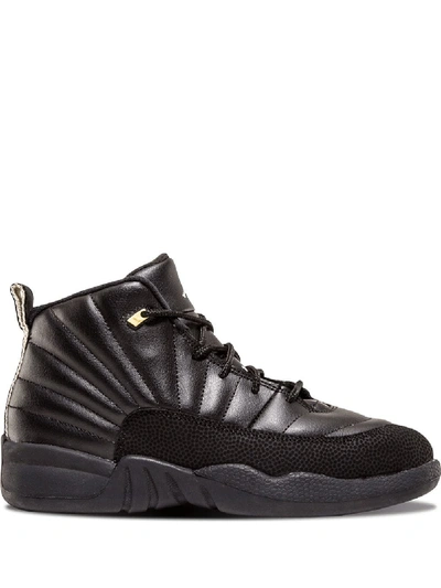 Jordan Kids' 12 Retro Bp Sneakers In Black