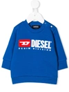 Diesel Babies' Contrast Logo Sweatshirt In Blue