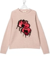 ANDORINE TEEN FLORAL KNITTED SWEATER