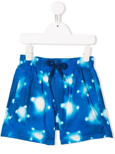 Vilebrequin Kids' Printed Swimming Shorts In Blue