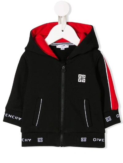 Givenchy Babies' Contrast Logo Jacket In Black