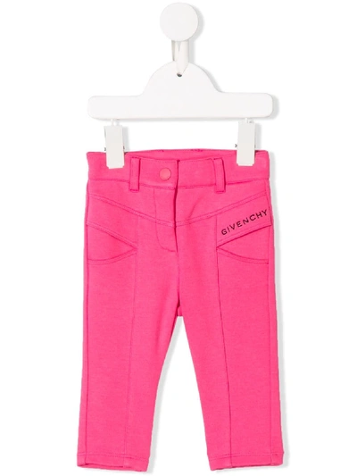 Givenchy Babies' Logo Leggings In Pink