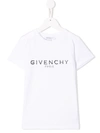 Givenchy Kids' Logo Printed Cotton Jersey T-shirt In White