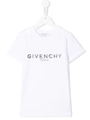 Givenchy Logo Printed Cotton Jersey T-shirt In White