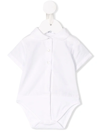 Knot Babies' Peter Pan Collar Body In White