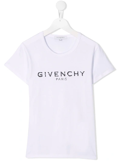 Givenchy Kids' Logo T-shirt In White