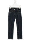 Givenchy Logo Waistband Jeans In Blue