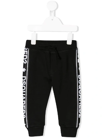 Dsquared2 Babies' Logo Track Pants In Black