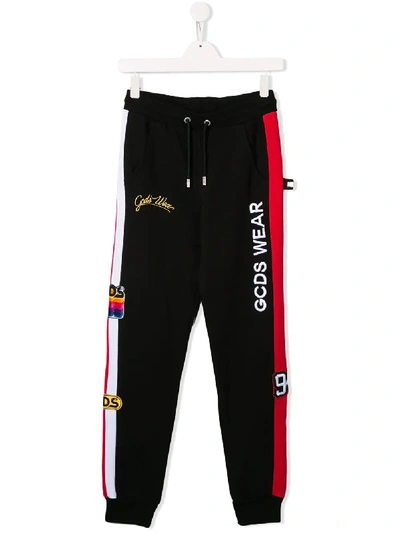 Gcds Teen Patch Track Trousers In Black