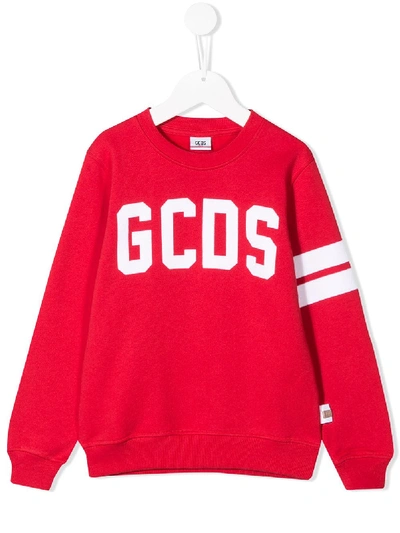 Gcds Kids' Sweatshirt Mit Logo In Red