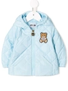 Moschino Babies' Quilted Jacket In Blue