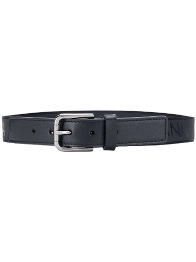 Dolce & Gabbana Kids' Logo Print Belt In Black