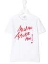 MSGM MILANO AMORE标语T恤