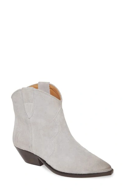 Isabel Marant Dewina Western Bootie In Light Grey