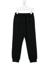 Dolce & Gabbana Rear Logo Plaque Track Pants In Black