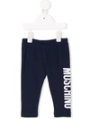 Moschino Logo-print Tracksuit Bottoms In Blue