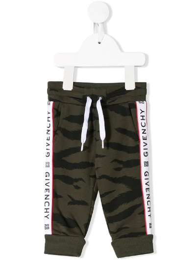 Givenchy Babies' Tracksuit Bottoms In Green