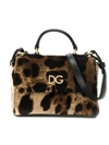 DOLCE & GABBANA LEOPARD PRINT SHOULDER BAG