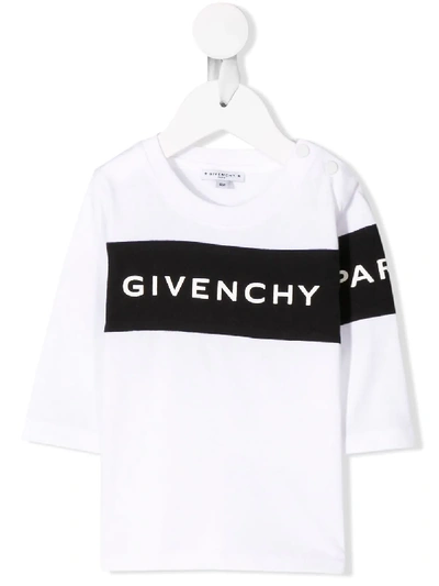 Givenchy Babies' Logo T-shirt In White