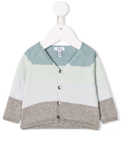 Knot Babies' Echo Knitted Cardigan In Blue