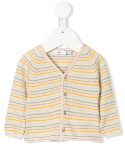 Knot Babies' Benjamin Cardigan In Neutrals