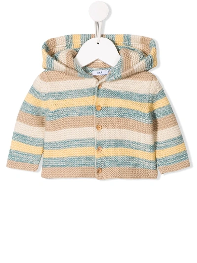 Knot Babies' Cooper Knitted Cardigan In Brown