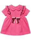 GUCCI BABY COTTON DRESS WITH BOW