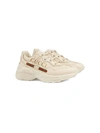 GUCCI RHYTON LEATHER SNEAKERS