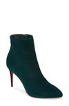 Christian Louboutin Eloise Pointy Toe Bootie In Vosges Green