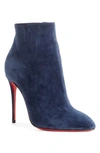 Christian Louboutin Eloise Pointy Toe Bootie In Bavarois Navy