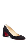 Christian Louboutin Miss Sab 55 Patent-leather Pumps In Black