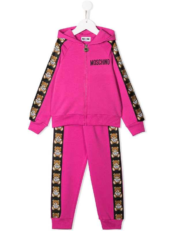 Moschino Kids' Teddy Tracksuit In Pink | ModeSens