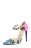 CHRISTIAN LOUBOUTIN PLANET CHIC EMBELLISHED D'ORSAY PUMP,1200493