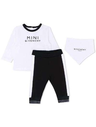 Givenchy Babies' Mini Tracksuit Set In Black