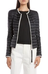 MONCLER BAILLET CONTRAST TRIM DOWN PUFFER JACKET,F10931A11700C0356