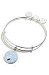 ALEX AND ANI HOME IS WHERE THE HEART IS ADJUSTABLE WIRE BANGLE,A19EBHOMESS