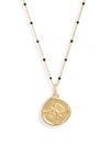 Argento Vivo Two-tone Flower Etched 18" Pendant Necklace In Sterling Silver & Gold-plated Sterling Silver In Gold