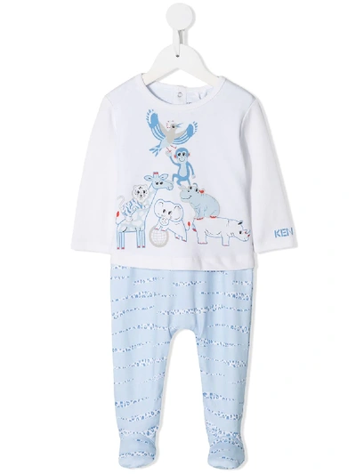 Kenzo Babies' Tracksuit Set In White