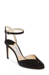 JIMMY CHOO SACORA SUEDE SANDAL,J000130729