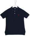 Polo Ralph Lauren Kids' Embroidered Pony Polo Shirt In Blue