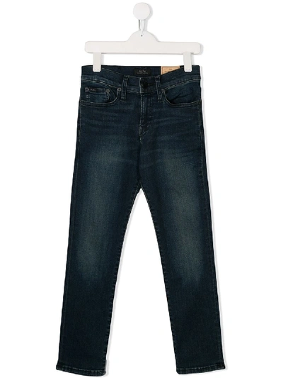 Ralph Lauren Kids' Straight Leg Denim Jeans In Blue
