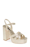 ALICE AND OLIVIA VEREN METALLIC PLATFORM SANDAL,SC911205406