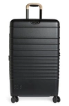 Beis 26-inch Rolling Spinner Suitcase In Black