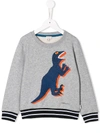 Paul Smith Junior Printed Dino Sweatshirt In Grey