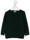 Siola Babies' Round Neck Sweater In Green