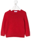 Siola Round Neck Sweater In Red