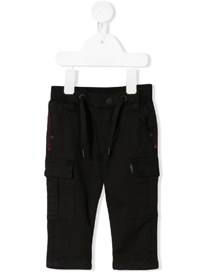 Givenchy Babies' Cargo Model Trousers In Nero