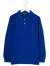 Ralph Lauren Kids' Logo Embroidered Polo Shirt In Blue