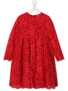 DOLCE & GABBANA LONG-SLEEVE LACE DRESS