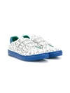 Kenzo Teen Logo Print Sneakers In White